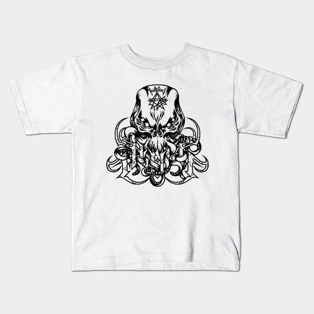 Сthulhu, Lovecraft, Rlyeh Kids T-Shirt by PickmxN